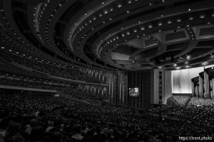 (Trent Nelson  |  The Salt Lake Tribune) 
 at General Conference on Sunday, Oct. 6, 2024.