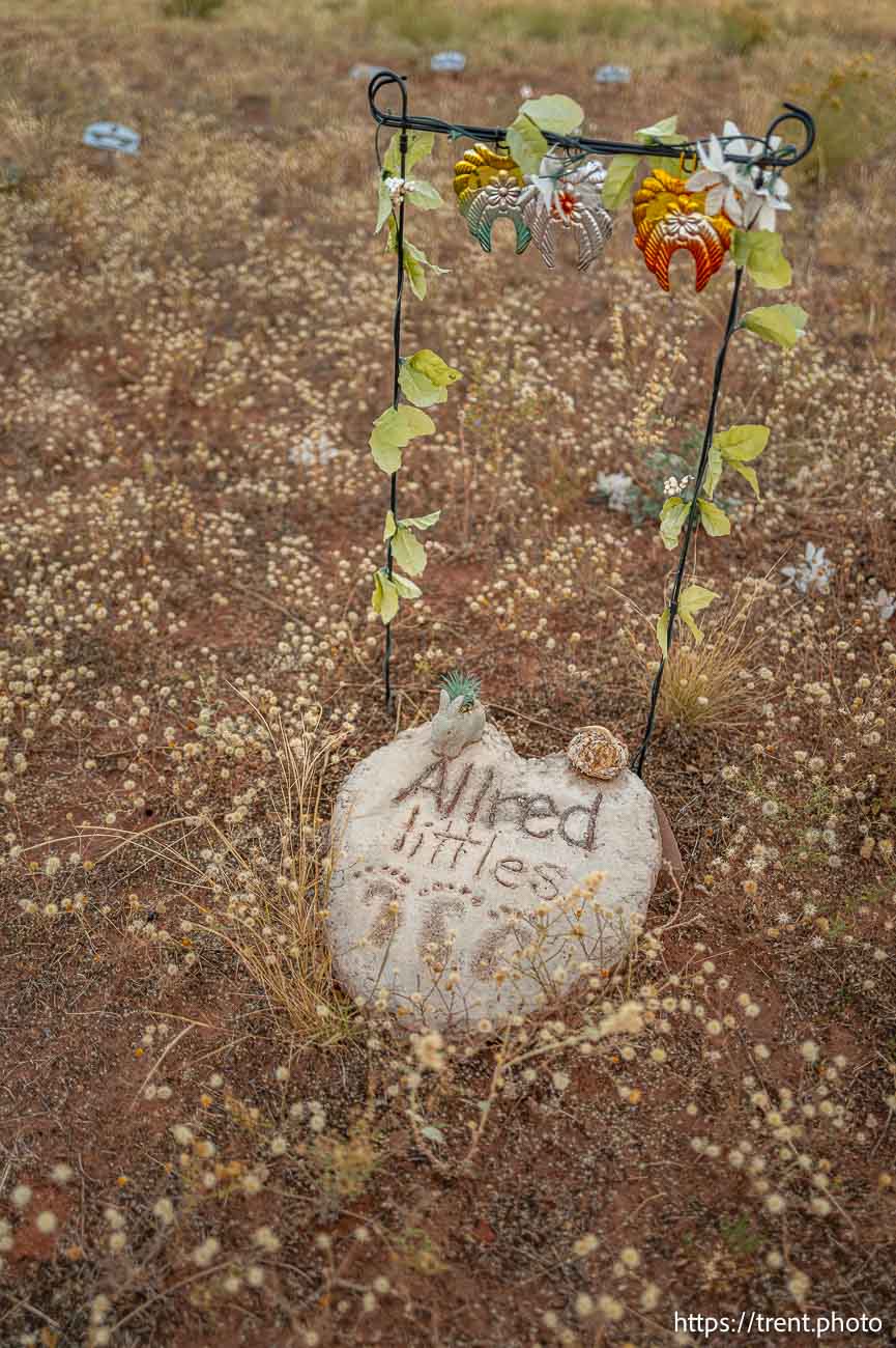 (Trent Nelson  |  The Salt Lake Tribune) Children's Cemetery, Hildale on Wednesday, Oct. 23, 2024.