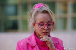 (Trent Nelson  |  The Salt Lake Tribune) 
Christine Marie after the sentencing of Samuel Bateman at the federal courthouse in Phoenix, Arizona, on Monday, Dec. 9, 2024.