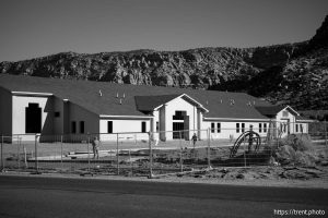 (Trent Nelson  |  The Salt Lake Tribune) LDS meetinghouse under construction in Colorado City, Arizona on Tuesday, Dec. 10, 2024.