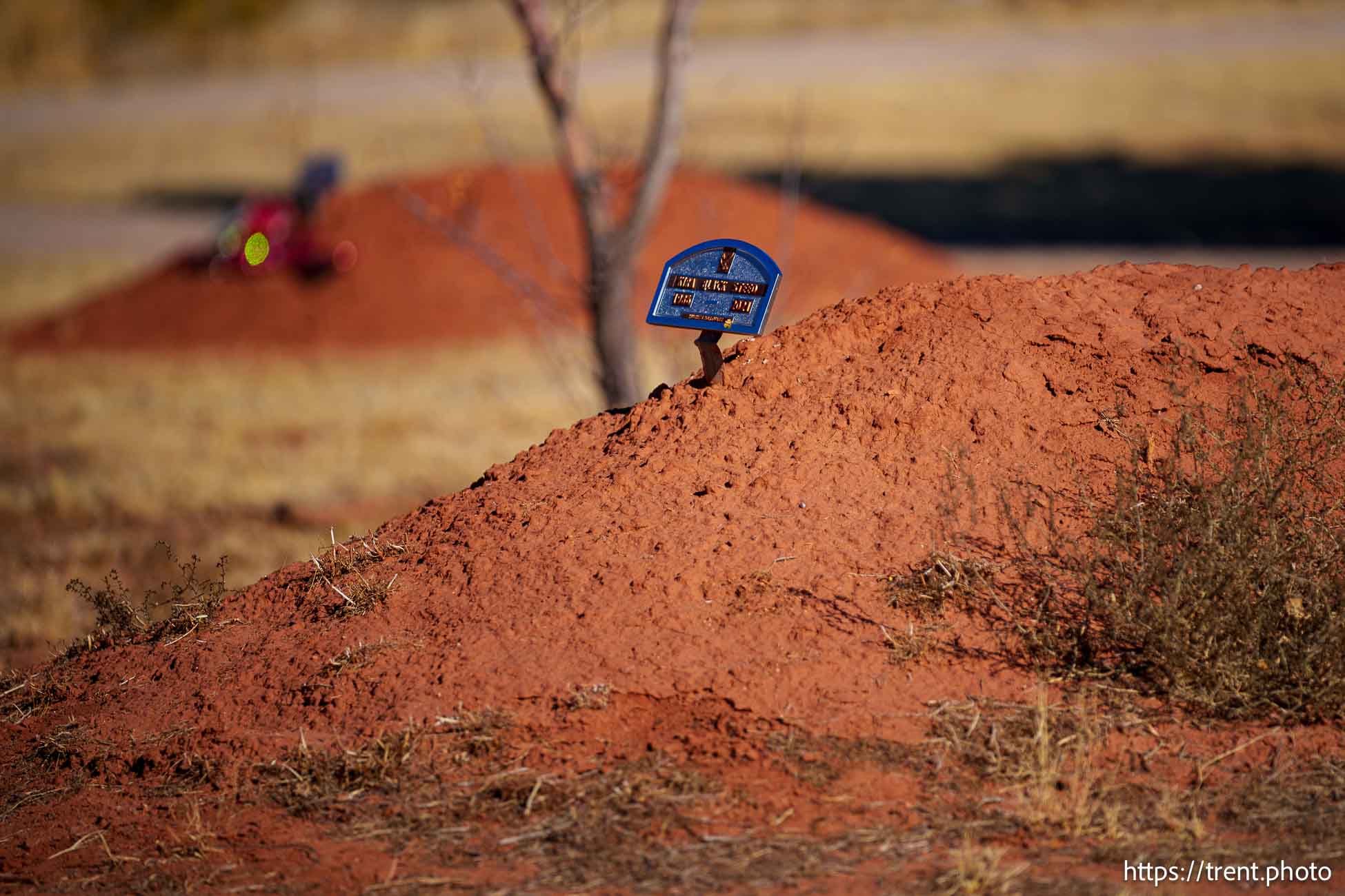 Kira Black Steed, Isaac Carling cemetery in Colorado City, Arizona on Tuesday, Dec. 10, 2024.