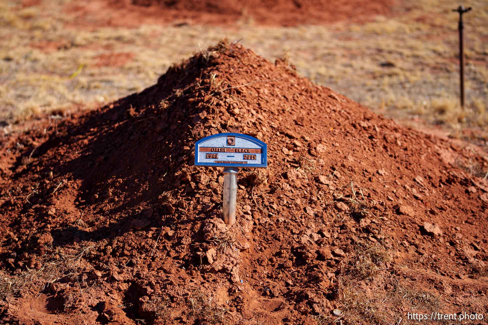 Orlin Black, Isaac Carling cemetery in Colorado City, Arizona on Tuesday, Dec. 10, 2024.