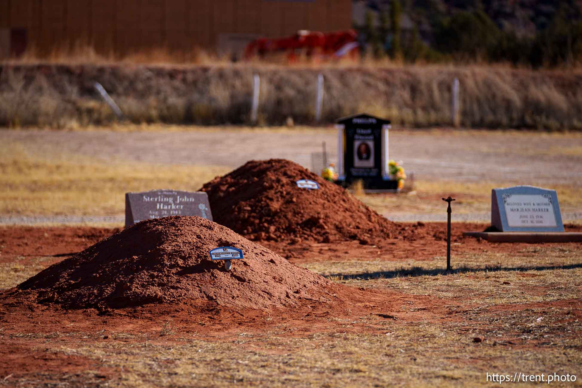 Isaac Carling cemetery in Colorado City, Arizona on Tuesday, Dec. 10, 2024.