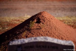 Isaac Carling cemetery in Colorado City, Arizona on Tuesday, Dec. 10, 2024.