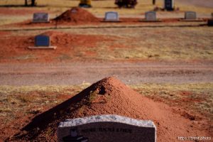 Isaac Carling cemetery in Colorado City, Arizona on Tuesday, Dec. 10, 2024.