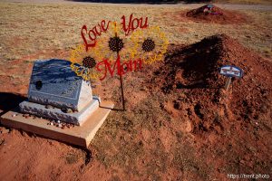 April Dawn Bateman Black, Isaac Carling cemetery in Colorado City, Arizona on Tuesday, Dec. 10, 2024.