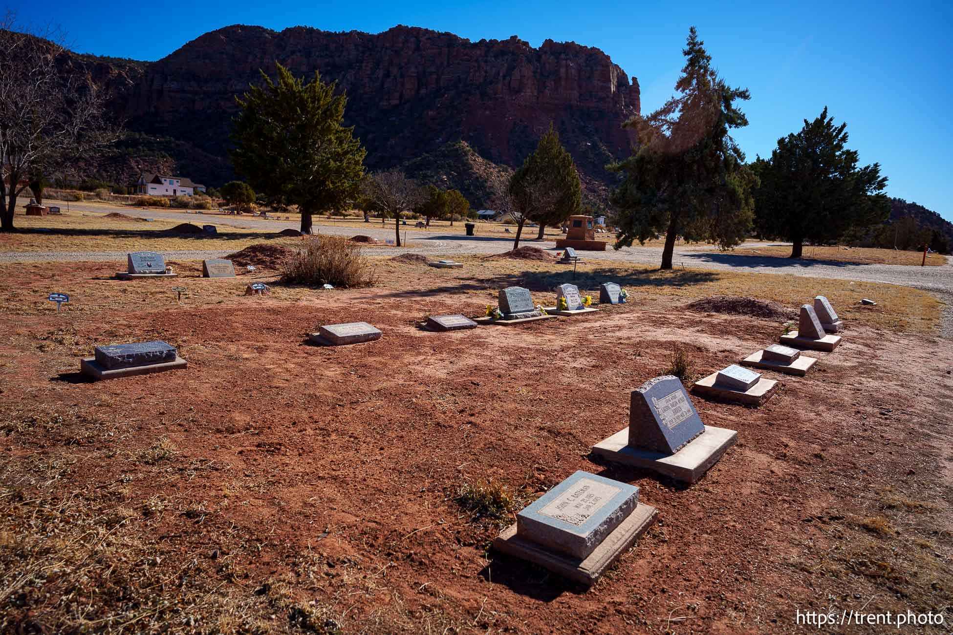 Isaac Carling cemetery in Colorado City, Arizona on Tuesday, Dec. 10, 2024.