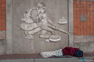 Olympic curling mural, Tuesday December 17, 2024.