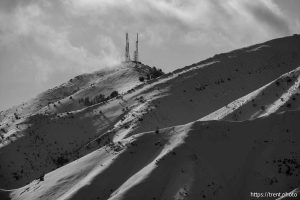 clouds and antennas, on Thursday, Jan. 2, 2025.