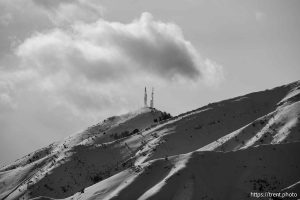 clouds and antennas, on Thursday, Jan. 2, 2025.