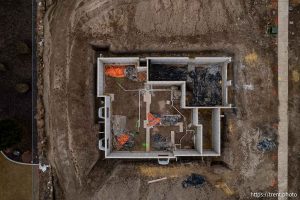 (Trent Nelson  |  The Salt Lake Tribune) A home under construction in the Alpine Springs development in Saratoga Springs on Monday, Jan. 6, 2025.