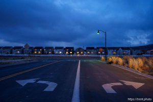 (Trent Nelson  |  The Salt Lake Tribune) Homes in Saratoga Springs on Monday, Jan. 6, 2025.