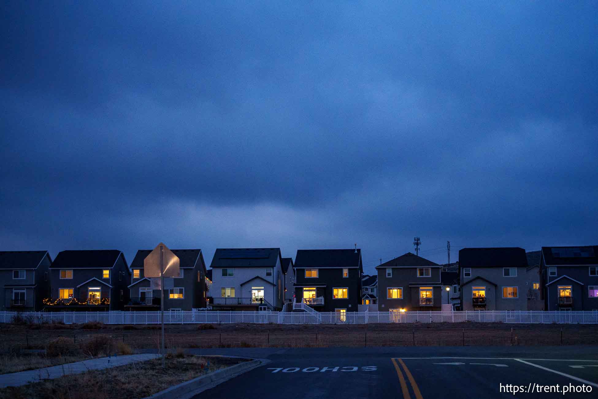 (Trent Nelson  |  The Salt Lake Tribune) Homes in Saratoga Springs on Monday, Jan. 6, 2025.