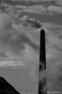 Kennecott Garfield Smelter Stack, Magna on Sunday, Jan. 12, 2025.