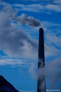 Kennecott Garfield Smelter Stack, Magna on Sunday, Jan. 12, 2025.