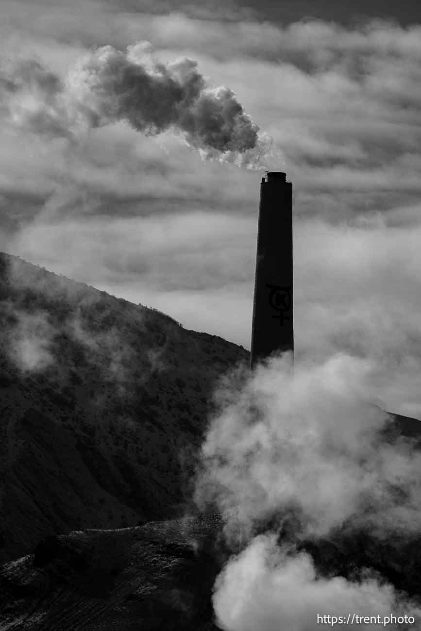 Kennecott Garfield Smelter Stack, Magna on Sunday, Jan. 12, 2025.