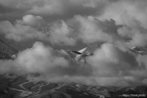 Clouds, mountains on Sunday, Jan. 12, 2025.