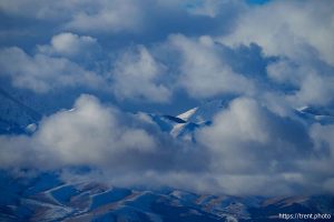 Clouds, mountains on Sunday, Jan. 12, 2025.