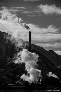 Kennecott Garfield Smelter Stack, Magna on Sunday, Jan. 12, 2025.