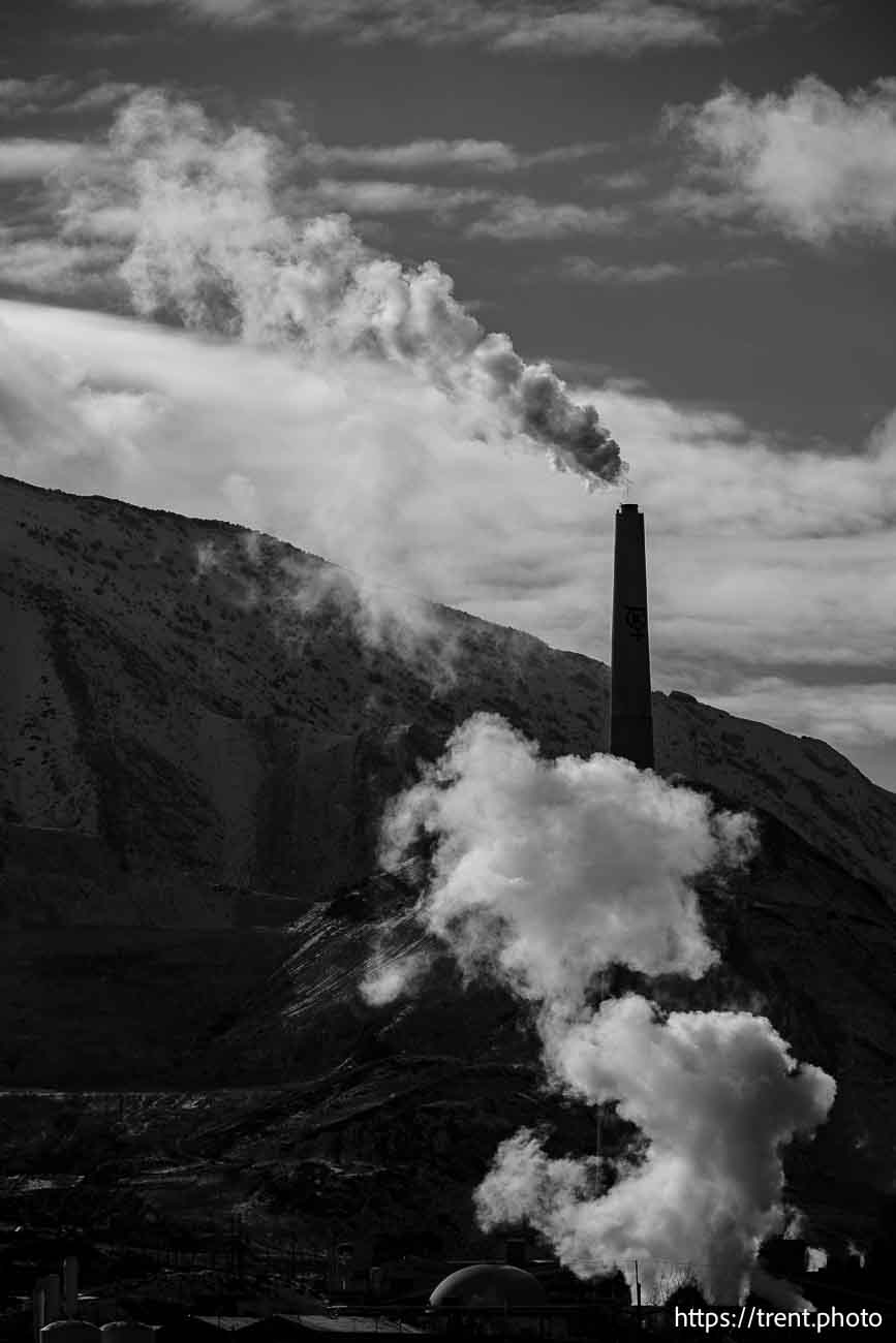 Kennecott Garfield Smelter Stack, Magna on Sunday, Jan. 12, 2025.