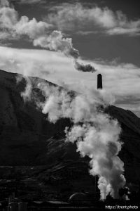 Kennecott Garfield Smelter Stack, Magna on Sunday, Jan. 12, 2025.