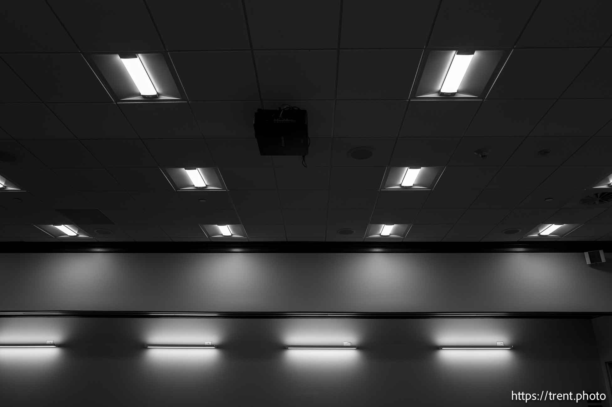 A Senate committee room at the Utah Capitol in Salt Lake City on Thursday, Jan. 23, 2025.