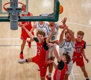 (Trent Nelson  |  The Salt Lake Tribune) Olympus hosts East, high school basketball in Holladay on Tuesday, Jan. 21, 2025.