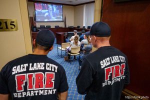 (Trent Nelson  |  The Salt Lake Tribune) Union members and supporters listen to Rep. Jordan Teuscher, R-South Jordan speak about his labor union bill to the Senate Revenue and Taxation Committee at the Utah Capitol in Salt Lake City on Wednesday, Jan. 29, 2025.