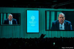 (Trent Nelson  |  The Salt Lake Tribune) Latter-day Saint apostle Jeffrey Holland at the RootsTech Conference in Salt Lake City on Saturday, March 8, 2025.