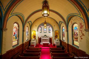 (Trent Nelson  |  The Salt Lake Tribune) The Holy Cross Hospital Chapel in Salt Lake City on Wednesday, May 7, 2025.