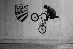 (Trent Nelson  |  The Salt Lake Tribune) BMX rider Hannah Roberts at COR BMX Park in South Jordan on Thursday, May 15, 2025.