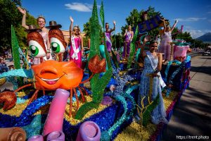 (Trent Nelson  |  The Salt Lake Tribune) A float from the city of Lehi at the Grand Parade for AmericaÕs Freedom Festival in Provo on Friday, July 4, 2025.