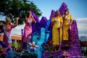 (Trent Nelson  |  The Salt Lake Tribune) Miss Provo, Miss Freedom Festival, at the Grand Parade for AmericaÕs Freedom Festival in Provo on Friday, July 4, 2025.