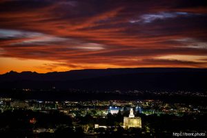 (Trent Nelson  |  The Salt Lake Tribune) Sunrise in St. George on Thursday, Sept. 18, 2025.