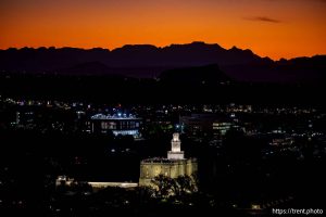 (Trent Nelson  |  The Salt Lake Tribune) Sunrise in St. George on Thursday, Sept. 18, 2025.
