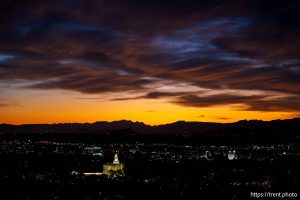 (Trent Nelson  |  The Salt Lake Tribune) Sunrise in St. George on Thursday, Sept. 18, 2025.
