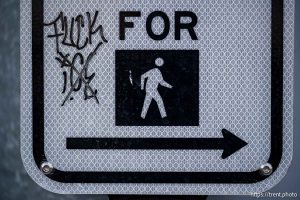 fuck ICE, State Street in Salt Lake City on Wednesday, Nov. 19, 2025.