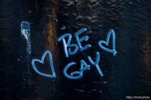 be gay, State Street in Salt Lake City on Wednesday, Nov. 19, 2025.