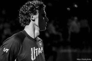 (Trent Nelson  |  The Salt Lake Tribune) Utah Jazz forward Lauri Markkanen (23) as the Utah Jazz host the Dallas Mavericks, NBA basketball in Salt Lake City on Monday, Dec. 15, 2025.