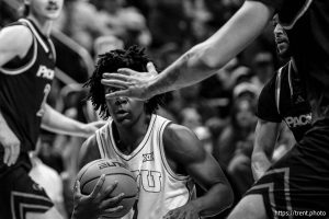 (Trent Nelson  |  The Salt Lake Tribune) BYU Cougars guard Robert Wright III (1) as BYU hosts Pacific, NCAA basketball in Provo on Tuesday, Dec. 16, 2025.