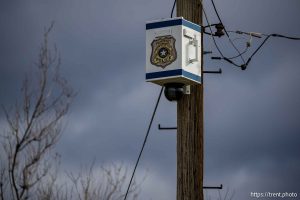 (Trent Nelson  |. The Salt Lake Tribune) A police surveillance camera near the Utah Capitol in Salt Lake City on Friday, Dec. 26, 2025.